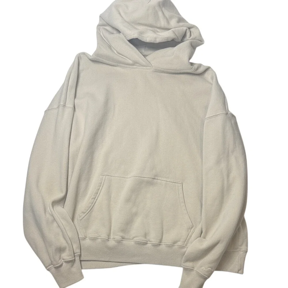 Hollister‎ Cream Hooded Pullover Sweatshirt